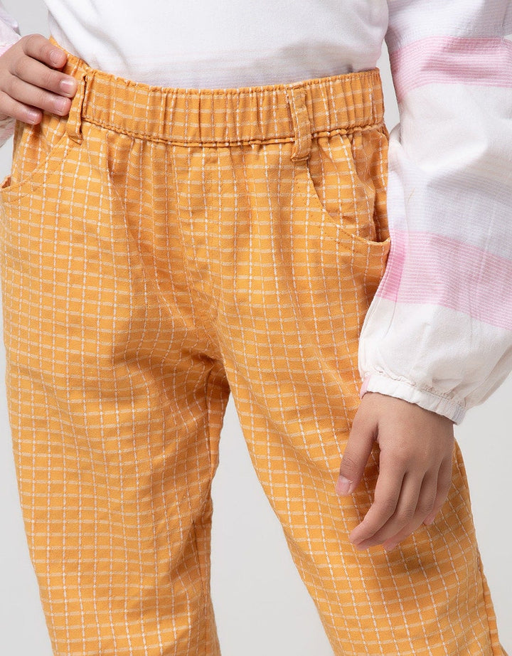 Little M Jogger Woven Checkered