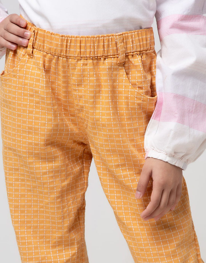 Little M Jogger Woven Checkered