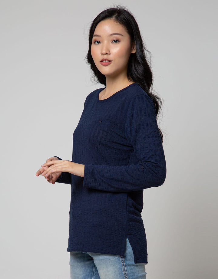 Phenomenal Long Sleeve T-shirt Texture Vertical Spiral