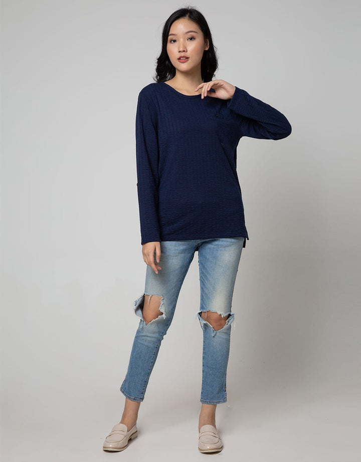 Phenomenal Long Sleeve T-shirt Texture Vertical Spiral