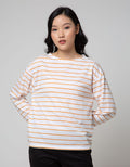 Connexion Casual Long Sleeve T-shirt Stripes Combi
