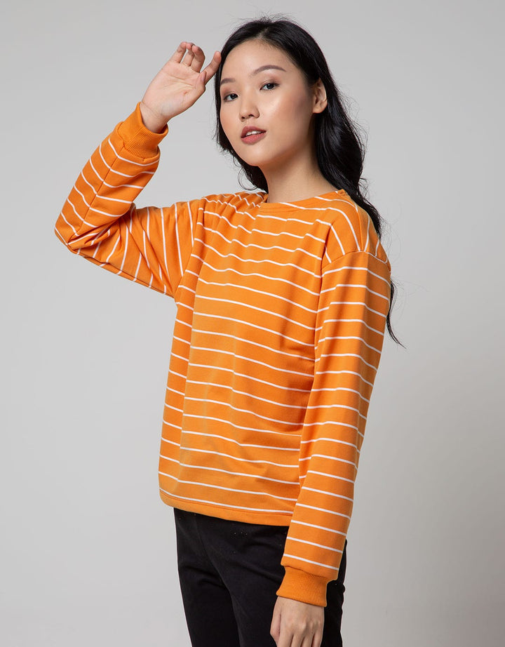 Connexion Casual Long Sleeve T-shirt Stripes Combi