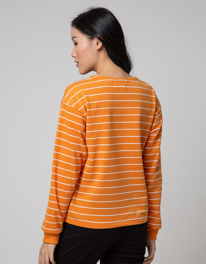 Connexion Casual Long Sleeve T-shirt Stripes Combi