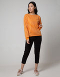 Connexion Casual Long Sleeve T-shirt Stripes Combi