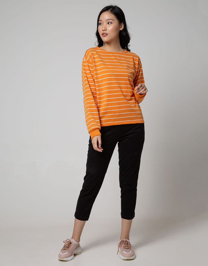 Connexion Casual Long Sleeve T-shirt Stripes Combi