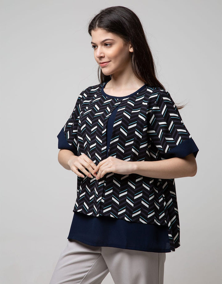 St. Yves Formal Short Sleeve Blouse Top