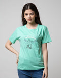 T Zone Short Sleeve T-Shirt Photoprint Non Raglan Girly