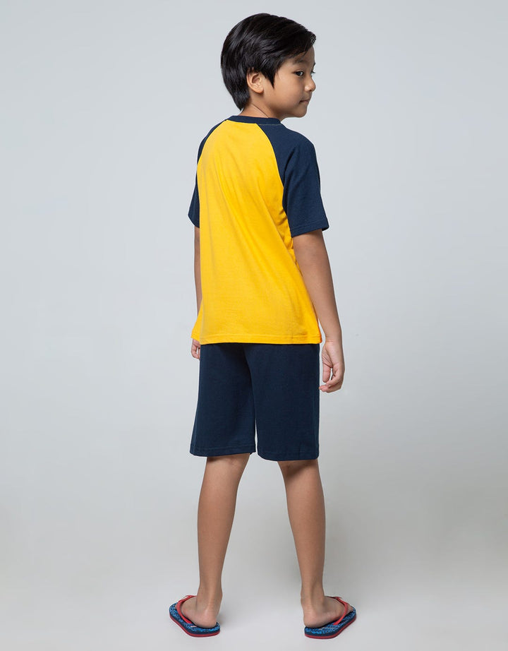 Little M Top-Bottom-Set Raglan Dino