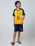 Little M Top-Bottom-Set Raglan Dino