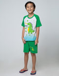 Little M Top-Bottom-Set Raglan Dino
