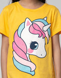 Little M Short Sleeve T-Shirt Unicorn Rainbow