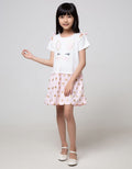 Little M Short Sleeve Midi Dress Bunny Lengan Pita