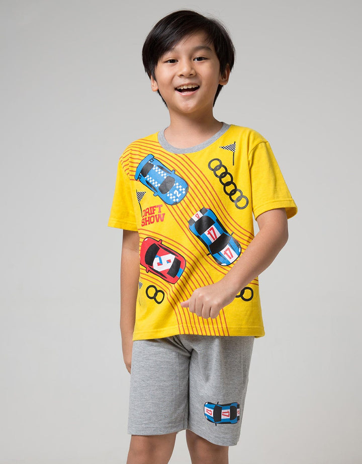 Little M Top-Bottom-Set T-Shirt Racing Car