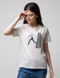 T Zone Short Sleeve T-Shirt Photoprint Non Raglan Girly