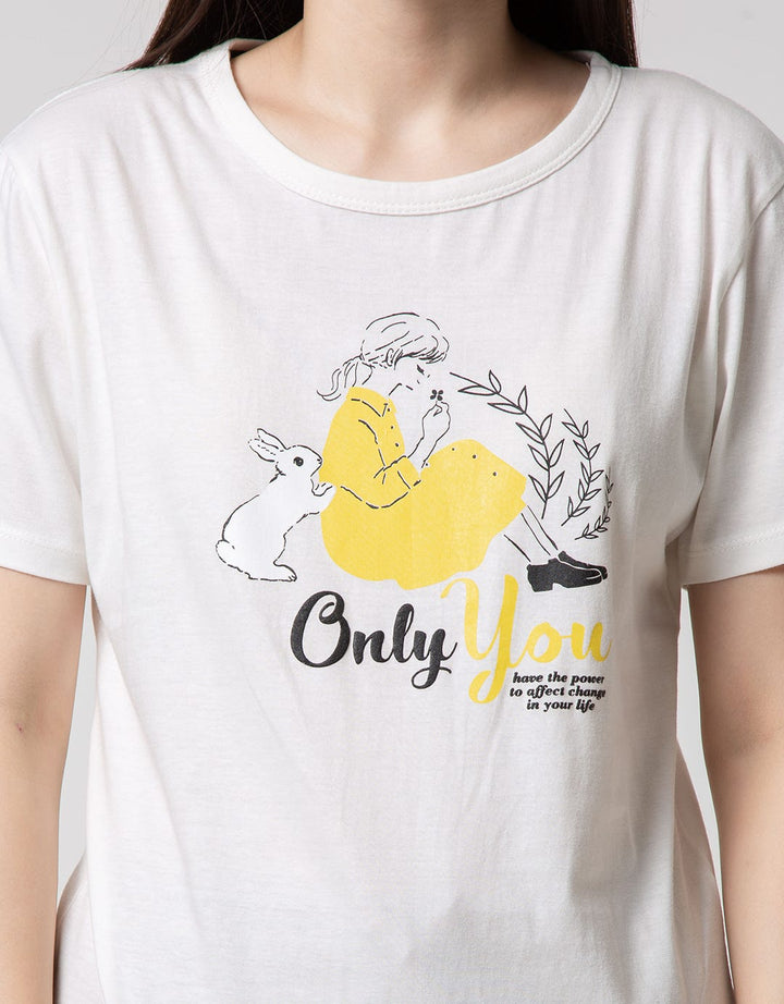 T Zone T-Shirt Cartoon Non Raglan Girly
