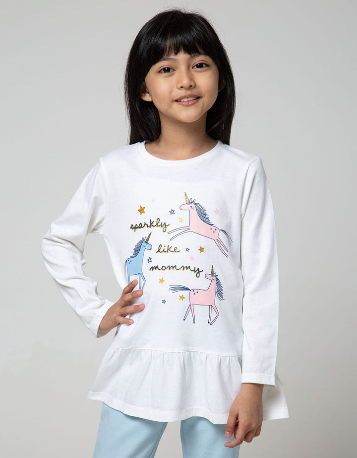 Little M Top-Bottom Set Sparkly Unicorn