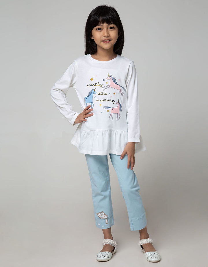 Little M Top-Bottom Set Sparkly Unicorn