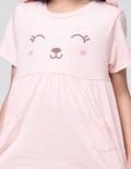 Little M Top - Bottom Set Kerut Sablon Cat