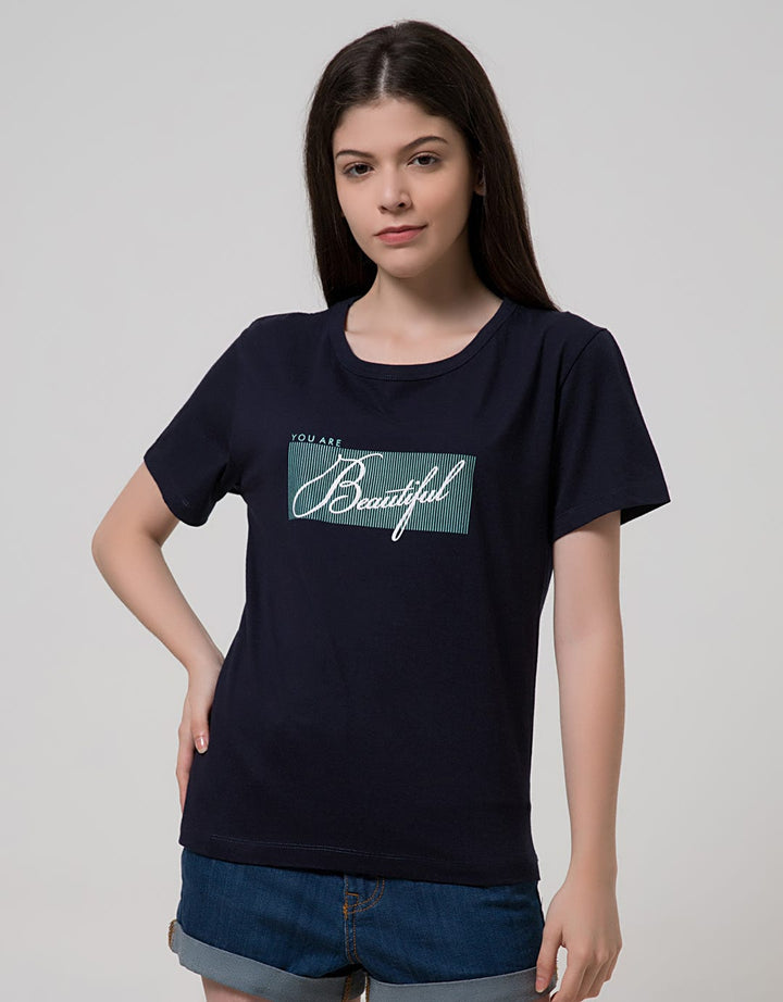 T Zone Short Sleeve T-Shirt Wording Beautiful