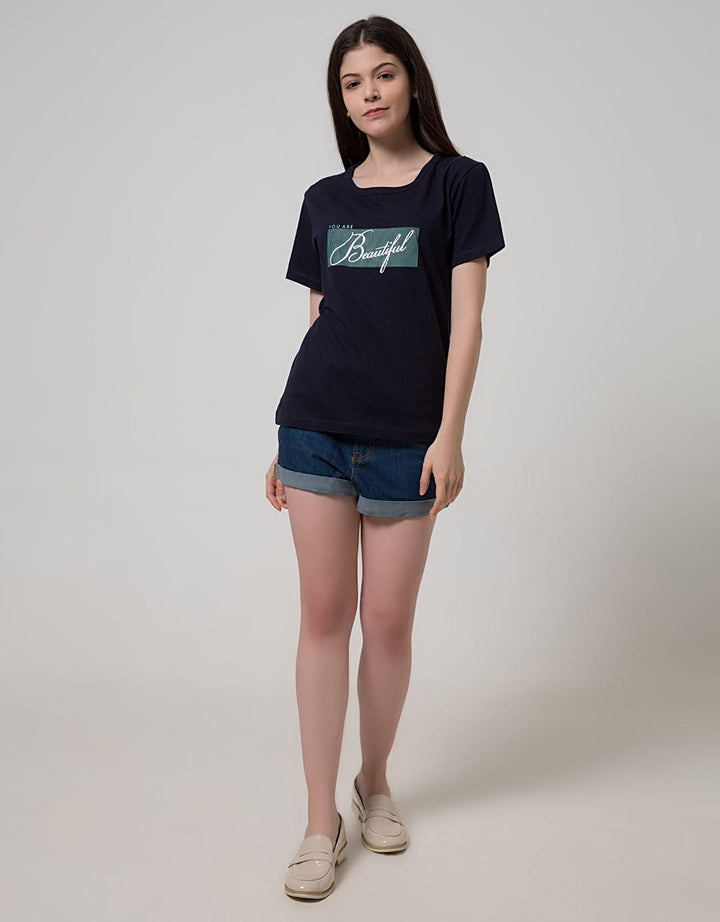 T Zone Short Sleeve T-Shirt Wording Beautiful
