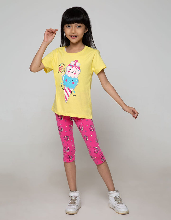 Little M Unicorn Print Leggings
