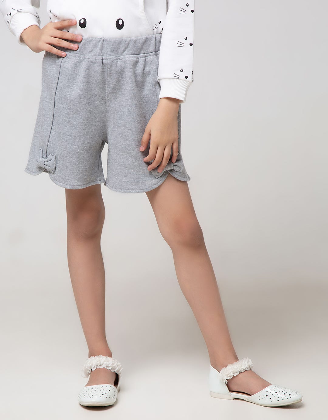 Little M Short Pants Ribbon Knit
