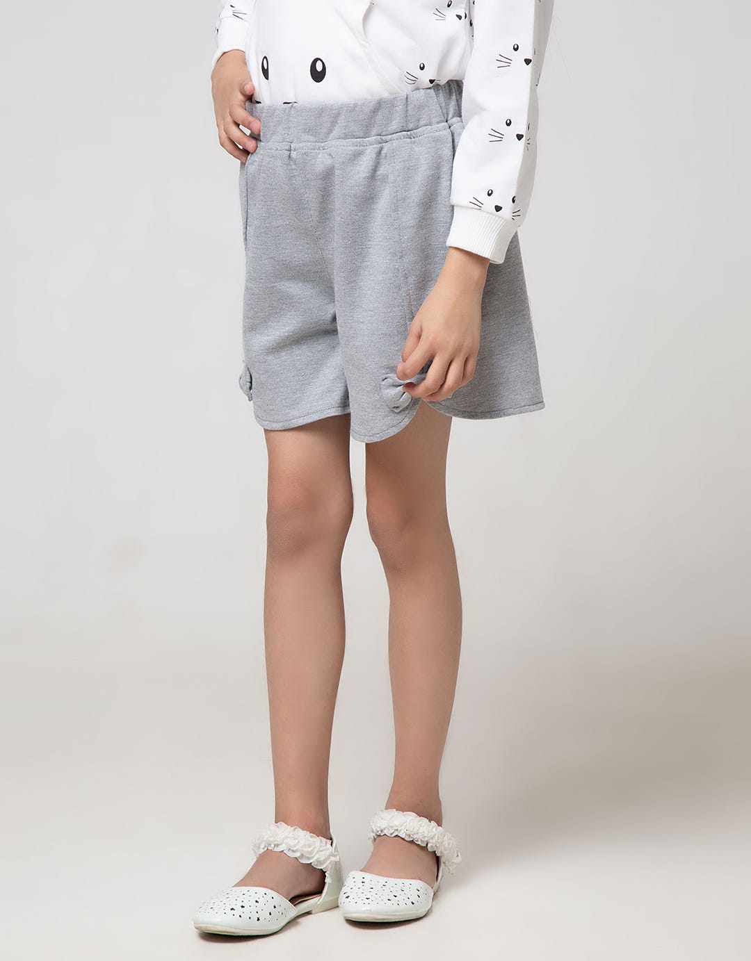 Little M Short Pants Ribbon Knit