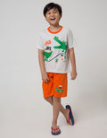 Little M Top-Bottom-Set T-Shirt Animal Sambung