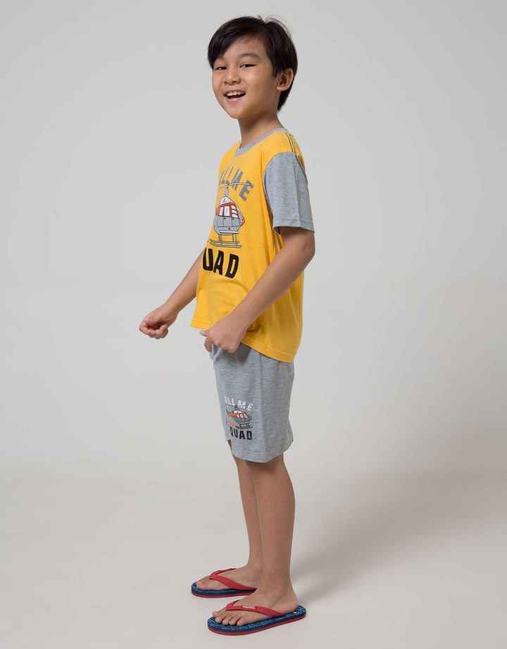 Little M Top-Bottom Set T-Shirt Transportation