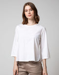 St. Yves Blouse Top Round Collar