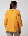 St. Yves Blouse Top Round Collar