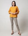 St. Yves Blouse Top Round Collar