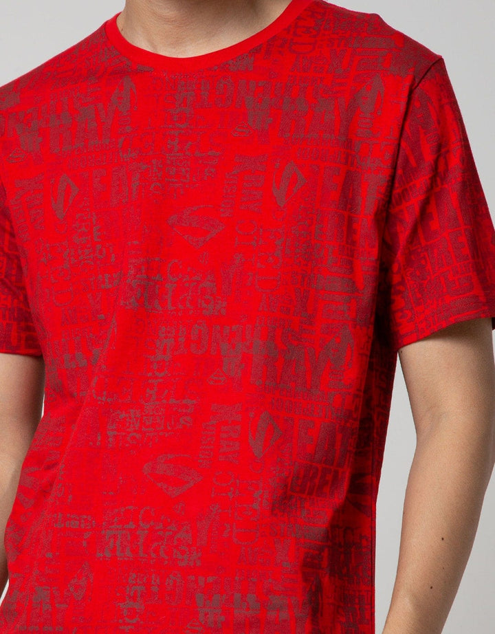 T Zone Short Sleeve T-Shirt Wb Fullprint Superman New 52 Core Style