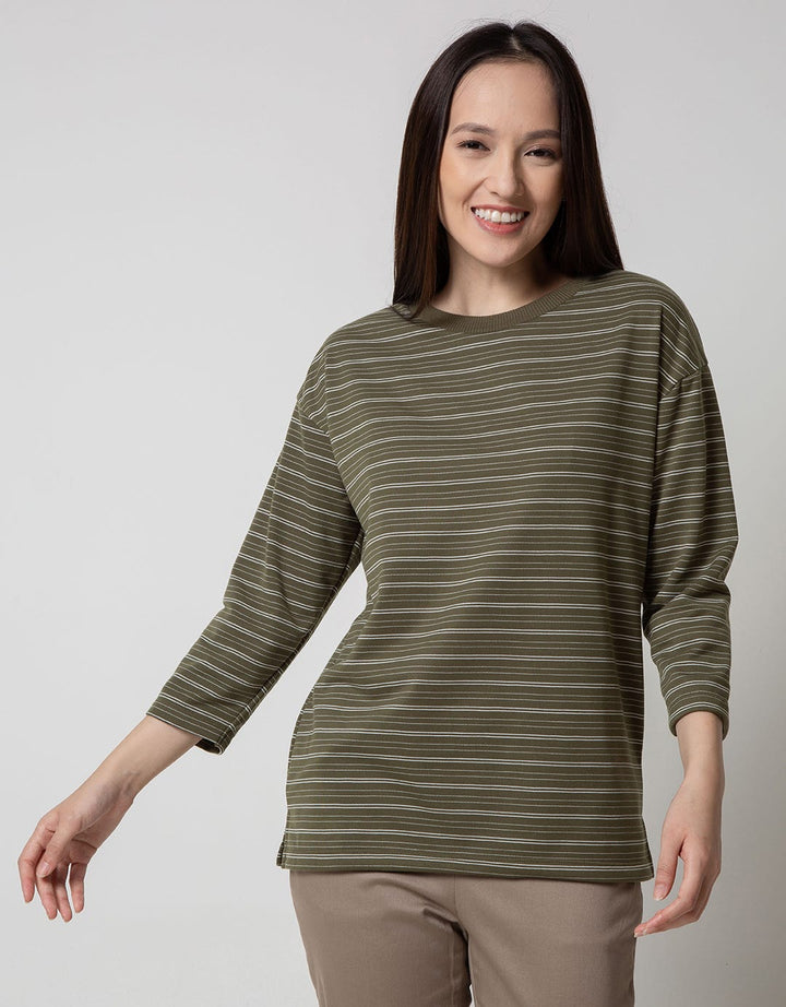 Phenomenal T-Shirt Stripes With Neck Rib