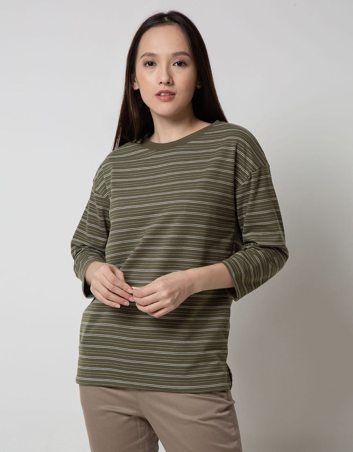 Phenomenal T-Shirt Stripes With Neck Rib