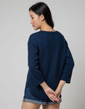 Phenomenal Long Sleeve T-shirt Plain Neck Rib