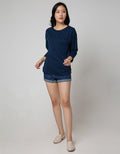 Phenomenal Long Sleeve T-shirt Plain Neck Rib