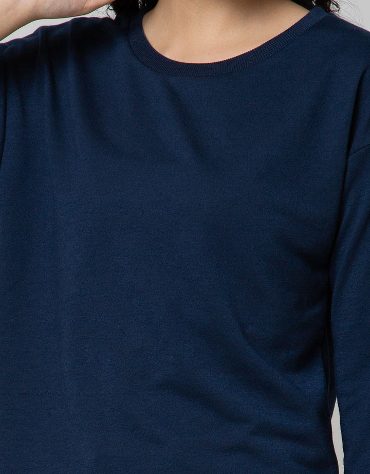 Phenomenal Long Sleeve T-shirt Plain Neck Rib