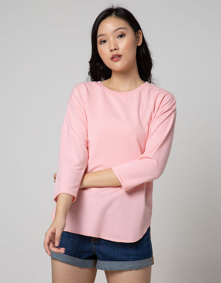 Phenomenal Long Sleeve T-shirt Plain Neck Rib