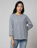 Phenomenal Long Sleeve T-shirt Plain Neck Rib
