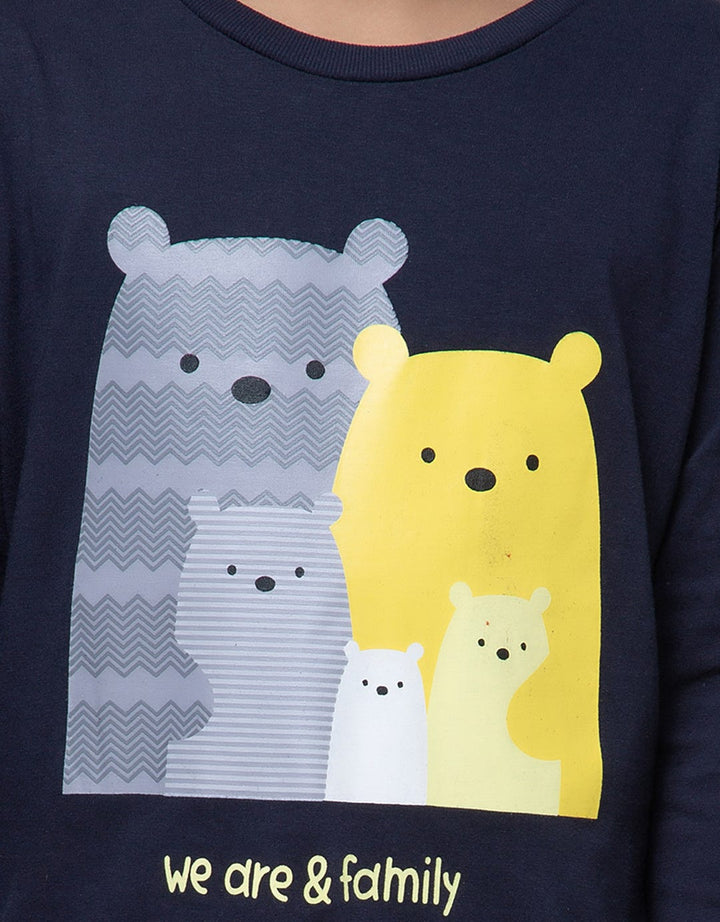 Little M Long Sleeve T-Shirt Family Bear
