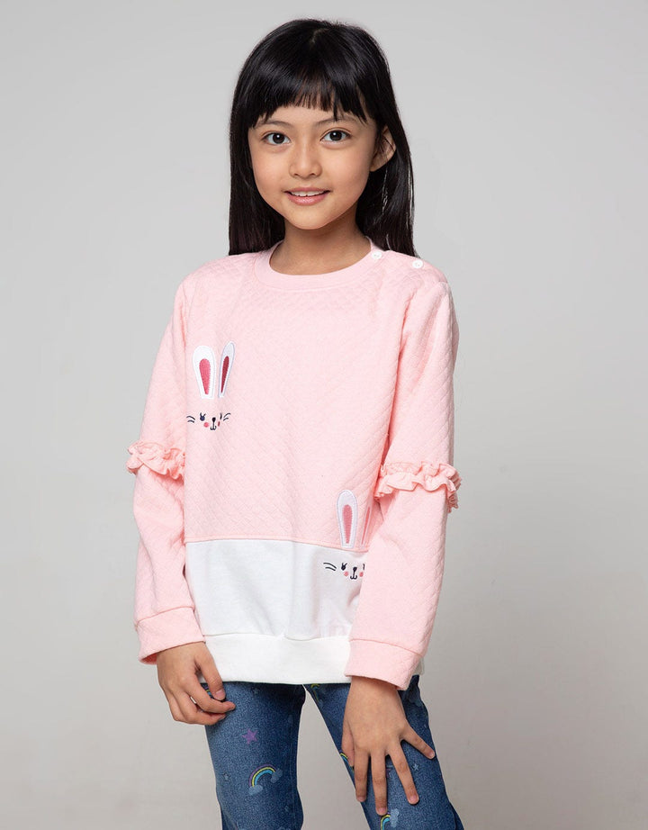 Little M Sweatshirt Ruffle Bunny