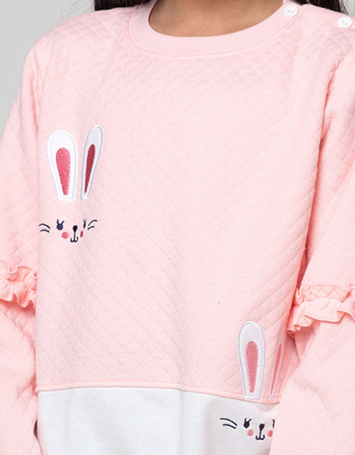 Little M Sweatshirt Ruffle Bunny