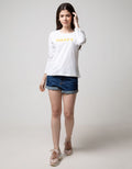 T Zone Long Sleeve T-Shirt Wording Regular Girly Long Sleeve