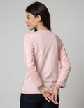 T Zone Long Sleeve T-Shirt Wording Regular Girly