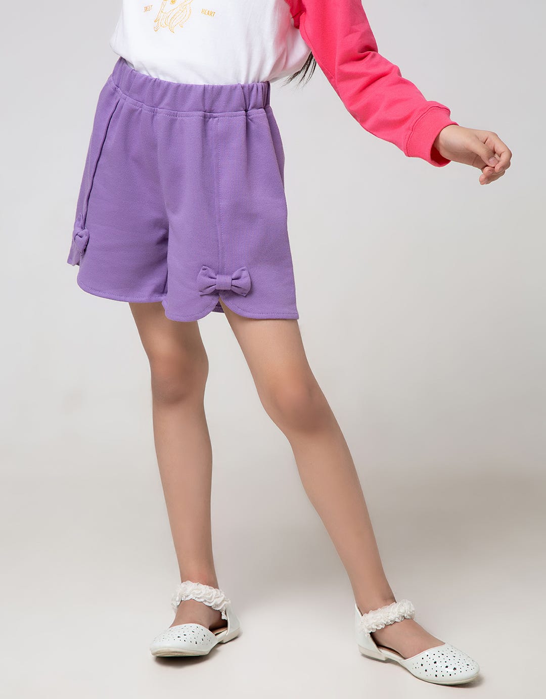 Little M Short Pants Ribbon Knit
