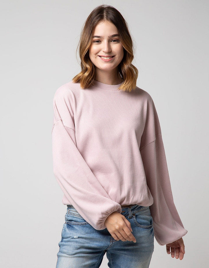 Nevada Sweatshirt Round Neck Rib
