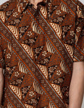 Arjuna Weda Parang Segitiga Hem Batik Pria