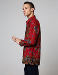 Arjuna Weda Kemeja Batik Kembang Kipas