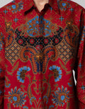 Arjuna Weda Kemeja Batik Kembang Kipas